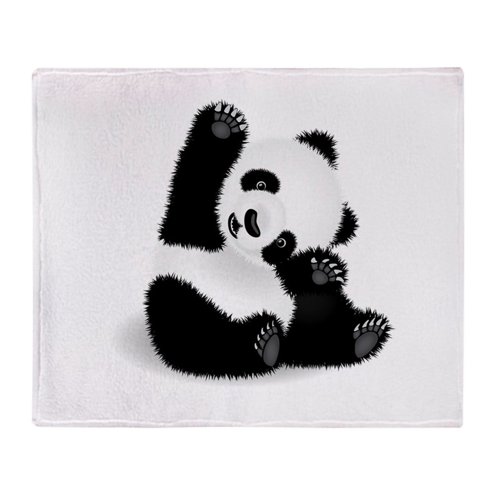CafePress Baby Panda Soft Fleece Throw Blanket, 50"x60" Stadium