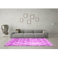 thumbnail image 3 of Ahgly Company Indoor Round Abstract Pink Contemporary Area Rugs, 6' Round, 3 of 4