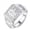 Send, variant on APIPEE Mens Titanium Engagement Wedding Band CZ Comfort Fit Gift for Dad Husband With White Gift Box Packaging