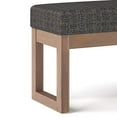 thumbnail image 3 of SIMPLIHOME Milltown 44 inch Wide Rectangle Large Ottoman Bench Ebony Footrest Stool, Tweed Look Polyester Fabric for Living Room, Bedroom, Contemporary Modern, 3 of 5
