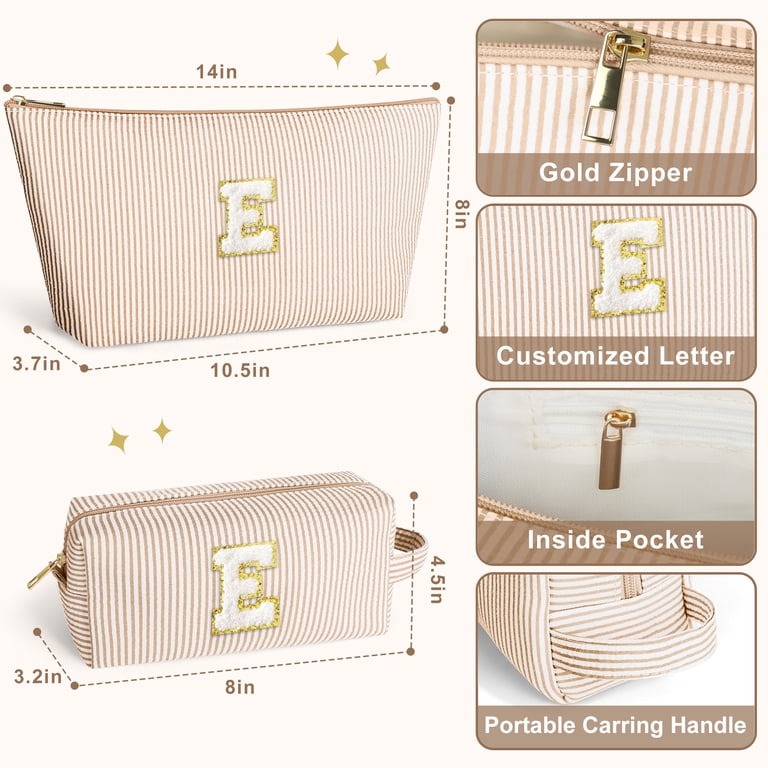 customized travel makeup bag Custom Cosmetic in Organizer for extra organization and storage Personalized Makeup Bag with Name,