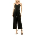 thumbnail image 4 of Women's Nicole Miller Sweetheart Neck Spaghetti Strap Jumpsuit Color: Black Size: 14, 4 of 8