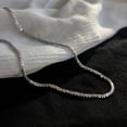 thumbnail image 4 of Collar de plata 925, cadena de clavícula brillante, collar de mujer de nueva moda de primavera, 4 of 5