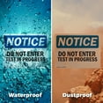 thumbnail image 6 of (2 Pack) Do Not Enter Test In Progress OSHA Notice Sign 18 Inch X 12 Inch Indoor / Outdoor Rust-Free Aluminum Metal Signs for Workplace, Workshop, and Construction Site, Made in the USA, 6 of 8