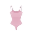 thumbnail image 5 of Riecok Seamless Shapewear Bodysuit Plus Size Stretchy Sleeveless Jumpsuits Solid Spaghetti Strap Workout Shapewear, 5 of 5