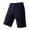 Navy, variant on Turilly Plus Size Shorts for Men Men Casual Solid Zipper Button Pockets Cropped Cargo Shorts
