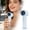 Blue, variant on 3 Two-Tone Pastel Turbo Mini USB Handheld Fan, LED Digital Display Type-C Rechargeable High Wind Quiet Cooling Fan, Lightweight Pocket Portable Fan (Purple)