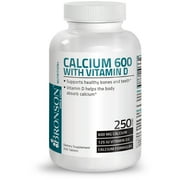 Bronson Calcium 600 with Vitamin D, 250 Tablets