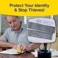 thumbnail image 6 of ID Police, AS-SEEN-ON-TV, Identity Theft Protection Stamp Roller, Fast, Easy, Mess-Free, Self-Inking, Just Roll To Hide Personal Info on Statements, Checks & More, Secures Your ID & Helps STOP thieve, 6 of 9