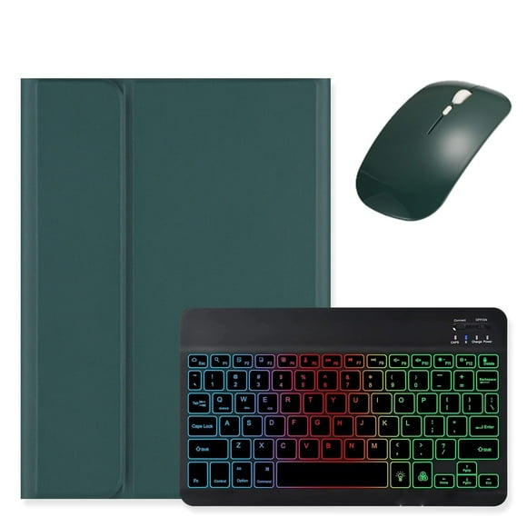 Funda de teclado kaidisen para iPad Air 11" M3/M2 (2025/2024) verde oscuro