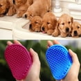 thumbnail image 1 of Fiudx Guante de Baño para Perros, Herramienta de Aseo de Goma para Depilación, Masaje y Brillo Del Pelaje, para Zurdos o Diestros, Disponible En Rosa y Azul, Fácil de Limpiar, Tamaño 23 X 12 Cm., 1 of 6