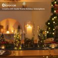 thumbnail image 5 of Glasseam Set of 3 Fall Harvest Glass Tealight Holders, Laser Engraved Autumn Leaf Gnome Pumpkin Candle Holders for Thanksgiving Decor, 5 of 5