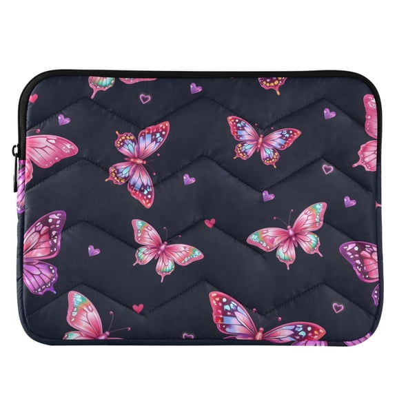 ALAZA Butterfly Sparkling Pattern Laptop Sleeve Case for 13-14 Inch Computer Cover Bag Medium