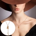 thumbnail image 2 of Collier pour Femmes Mode Design Spécial Diamant Acier Titane Brillant Collier Clavicule Collier Croisé, 2 of 5