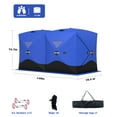 thumbnail image 6 of Luku Portable Ice Fishing Shelter - Spacious 3 to 4-Person Pop-Up Ice Fishing Tent - Durable and Weather Resistant Winter Fishing Shelter - Lightweight and Easy to Set Up - Red/Blue, 6 of 7