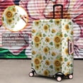 thumbnail image 4 of White Green Leaf Flower Sunflower Pattern Luggage Cover Fashion Suitcase Cover Baggage Covers Fit 25-28 Inch Luggage (Go Travel), 4 of 5