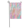 thumbnail image 1 of JSDART Drapeau de Jardin Aquarelle Girly Coloré Moderne Abstrait Rose Corail Mignon 12x18 Pouces, 1 of 2