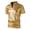Gold, variant on SwiftWear Men Short Sleeve Polyester Turndown collar Slim T Shirts For Man Black S