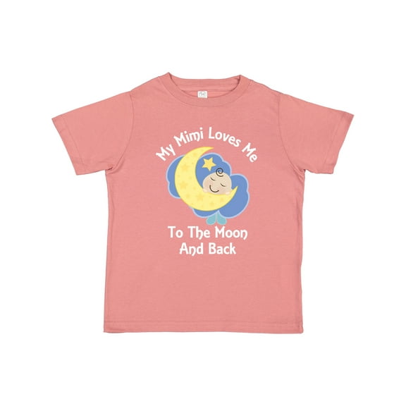 Inktastic My Mimi Loves Me to the Moon and Back Boys or Girls Toddler T-Shirt