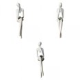 thumbnail image 1 of Estatua de Moderno de 3 Piezas, Escultura de Estatuilla de Resina, Artesanías Coleccionables para El Escritorio Del Hogar, Librería, Decoraci Blanco Macarena Figura Pensador abstracto, 1 of 8