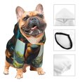 thumbnail image 4 of Uemuo Forest Meditating Gorilla for Winter Dog Hoodie Sweatshirts with Pockets Warm Dog Clothes for Small Dogs Chihuahua-X-Large, 4 of 8