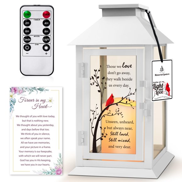 Linterna conmemorativa HN HAIINAA, regalo de duelo con vela LED