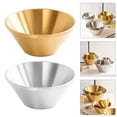 thumbnail image 2 of V Shape Mixing Salad Bowl Double Wall Insulated Metal Soup Bowl Stainless Steels Dessert Bowls Container Enduring, 2 of 9