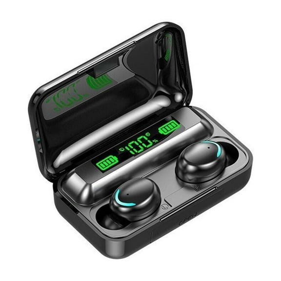 Bluetooth Headphones True Wireless Earbuds 60H Playback LED Power Display Earphones with Wireless Charging Case IPX5 Waterproof in-Ear Earbuds with Mic for Smart Phone Laptop TV Computer Sports