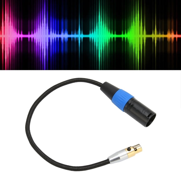 Professional XLR Male to Mini XLR Female Cable, Clear Sound Quality, OFC Conductor, Excellent Shielding, Wide Application, for  K240, for  HDJ 2000