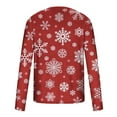 thumbnail image 4 of Honeeladyy Men's Christmas Blouse Tops 3D Funny Snowman Printed Round Neck Long Sleeve Pullover Ugly Christmas Santa Sweaters #Sf-Red-M, 4 of 5