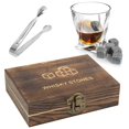 thumbnail image 1 of Whiskey Stones Gift Set 9PC Whiskey Stones in Luxury Wooden Gift Box, 1 of 4