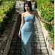 thumbnail image 5 of Vestido maxi sin tirantes para mujer con hombros descubiertos, vestido largo sin mangas, vestido de fiesta bandeau sin espalda, 5 of 5