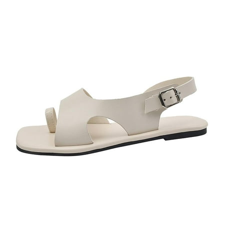 

YanHoo Women s Slide Sandals Slip On Flat Sandals Flip Flop Thong Sandals Casual Summer Beach Slippers Sandals