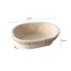 thumbnail image 2 of Cestas de fermentación de pan ovaladas Herramientas de cocina de fermentación de masa de ratán portátiles, 2 of 8