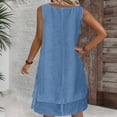 thumbnail image 6 of Ailaofu Womens Beach Cover Up Tank Dress Casual Vacation Beach Outfit Summer Cover Up Dress Summer, 6 of 6