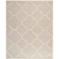 SAFAVIEH Cambridge Justine Geometric Quatrefoil Wool Area Rug, Light Pink/Ivory, 9' x 12'