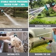 thumbnail image 4 of HAUSHOF Retractable Garden Hose Reel 1/2” x 130 ft, Auto-Lock at Any Length, Slow Return System, Wall Mounted and 180° Swivel Bracket for Outside Water, 4 of 9