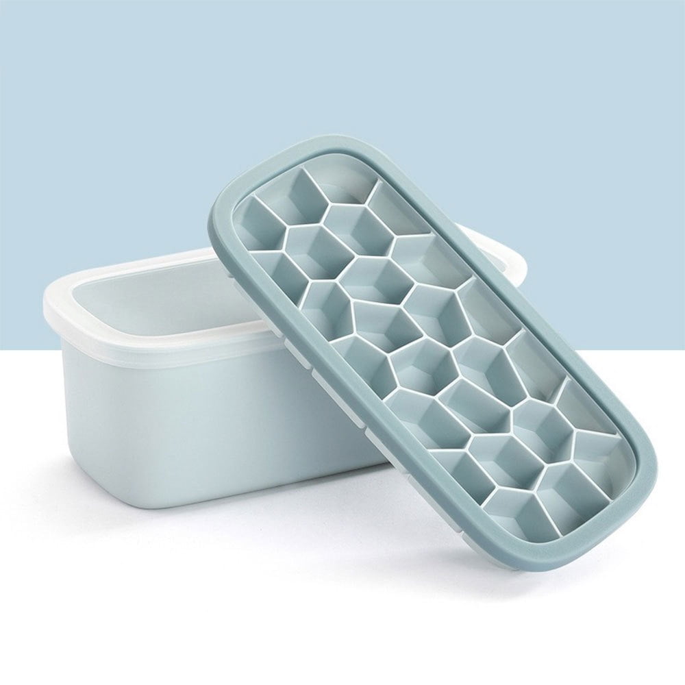 4Packs Ice Cube Trays for Freezer with Lid and Storage Ice Bucket Bin Tong  Scoop