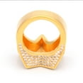 thumbnail image 2 of Star Punky Rappers Rings for Men Luxury Shiny Rings Iced out Big Hip Hop Cubic Zirconia Men Rings, 2 of 8