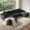 Gray, variant on ShiKeyi 134" Modular U-Shaped Cloud Sofa, 5-Seater Corduroy Sectional Couch with Deep Seats Double Chaise & Soft Boneless Design, Beige