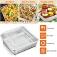 thumbnail image 5 of 8 inch Square Cake Pan with Lid, Vesteel Non-Stick Stainless Steel Rectangle Brownies Baking Pan Set of 4, Non-Toxic & Warp Resistant, Rust Free & Dishwasher Safe (2 Pans + 2 Lids), 5 of 7