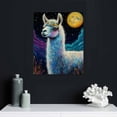 thumbnail image 4 of FCXZI Llama Stars Moon Art Canvas Prints Wall Decor 12x16 16x20 16x20in, 4 of 5