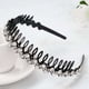 thumbnail image 4 of Diademas con peine de dientes para mujer con diamantes de imitación y diadema de plástico con cuentas de cristal, paquete de 4, 4 of 5