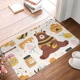 thumbnail image 4 of Uemuo Cute Bee Honey Jar Hive Bear Printed Door Mat Indoor Doormat 16"x24",Front Back Door Mats Non Slip Entrance Rugs,Inside Doormats for Entryway, 4 of 9