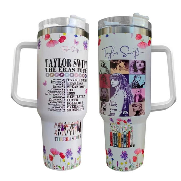 40OZ Vaso Térmico de Acero Inoxidable, Stanley Tay-lor Sw1ft , Taza Termica Frio y Caliente para Cafe con Tapa y Popote, Termo Infusor de Vacío Doble para Hombre, Mujer, Regalo Con mango