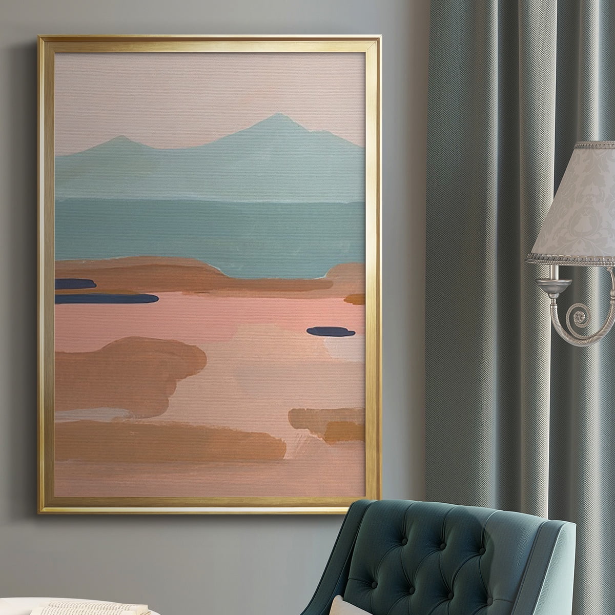 Desert Sunrise II Premium Framed Print, in Gold, Black, or Silver - Ready to Hang