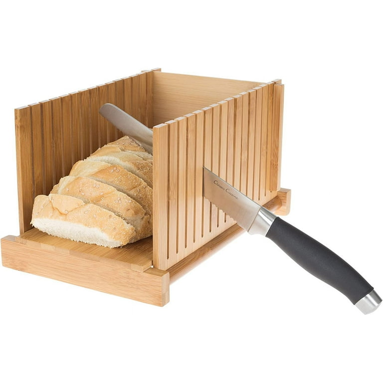 Adjustable Bamboo Knife Guide and Board for Bread Cutting Adjustable Bamboo Knife Guide and Board for Bread Cutting