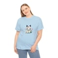thumbnail image 4 of Kawaii Vibe Unisex Heavy Cotton Tee Cute Kitty TShirt, 4 of 12