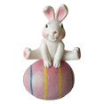 thumbnail image 3 of Bonito Adorno de de Huevo de Pascua, Decoración de Mesa, Decoración de Pascua, Estatua Rústica, Figura de Conejo para Sala de Estar, Escritor Rosado perfecl Figuritas de conejito de Pascua, 3 of 8