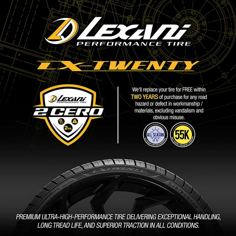 Free Shipping! Lexani LX-Twenty Performance 295/25R26 102W